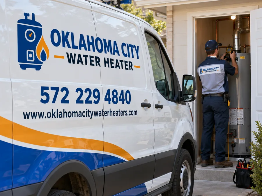 Technician performing an approved gas leak test on a newly installed gas water heater connection